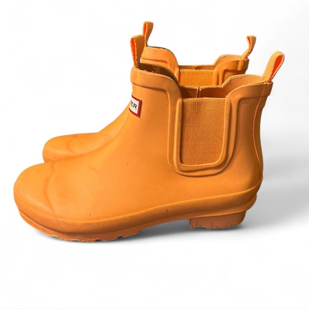 Hunter Kids Bright Orange Rain Boots